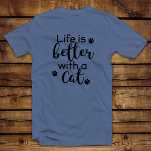 Unisex μπλουζάκι | Life is better with a cat