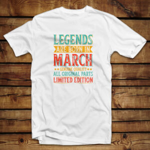 Unisex μπλουζάκι |  Legends are born in March