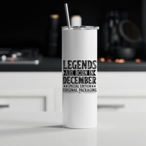 Tumbler θερμός | Legends are born in December 2