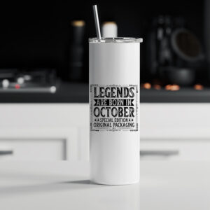 Tumbler θερμός | Legends are born in October 2