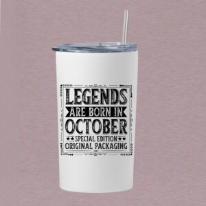 Tumbler θερμός 360ml | Legends are born in  October