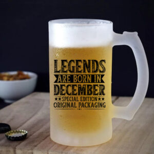 Ποτήρι μπίρας | Legends are born in December