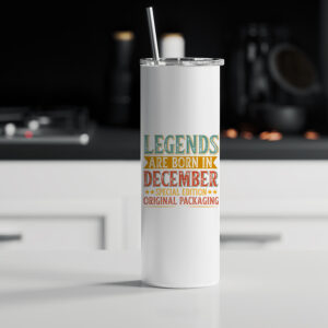 Tumbler θερμός | Legends are born in December