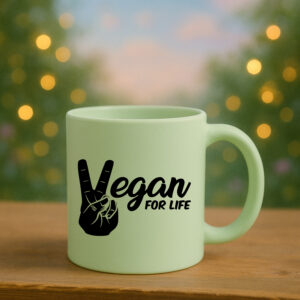 Κούπα Κεραμική Powder Matte | Μέντα | Vegan for life