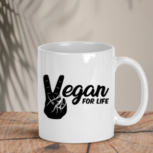 Λευκή κούπα | Vegan for life
