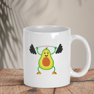 Λευκή κούπα | Avocado Gym