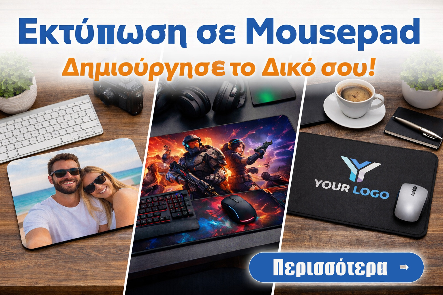 Προσωποποιημένα Mousepad – Αναβάθμισε το Γραφείο σου με το Δικό σου Στυλ Προσωποποιημένα Mousepad
