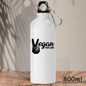 Μεταλλικό μπουκάλι 800 ml | Vegan for life